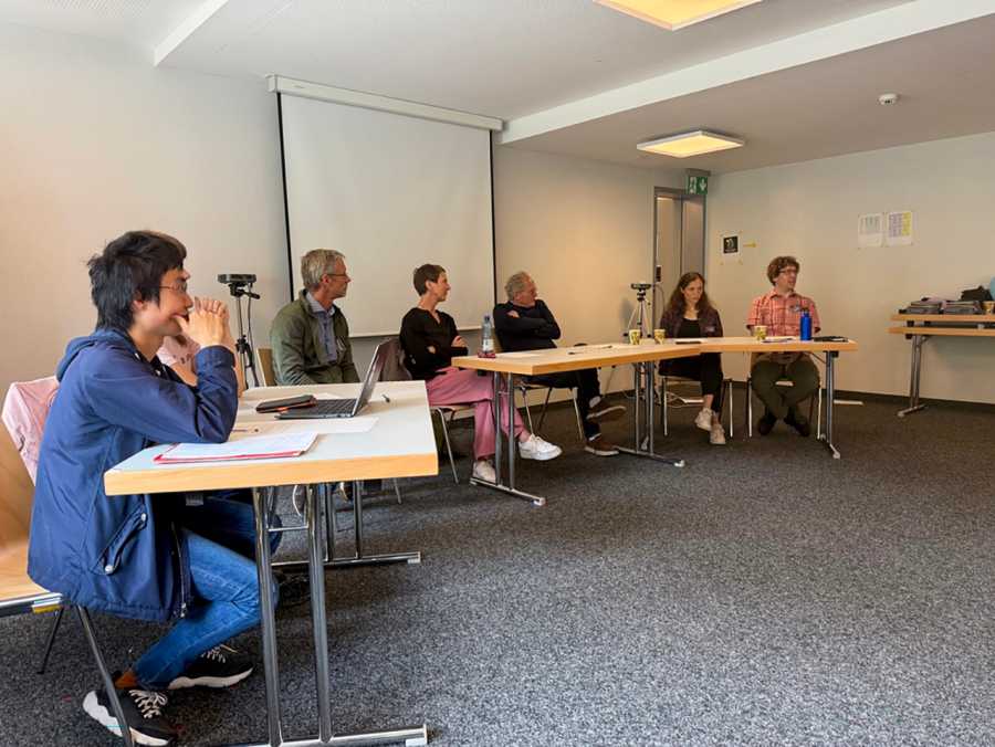 Lively panel discussion on proposal writing.