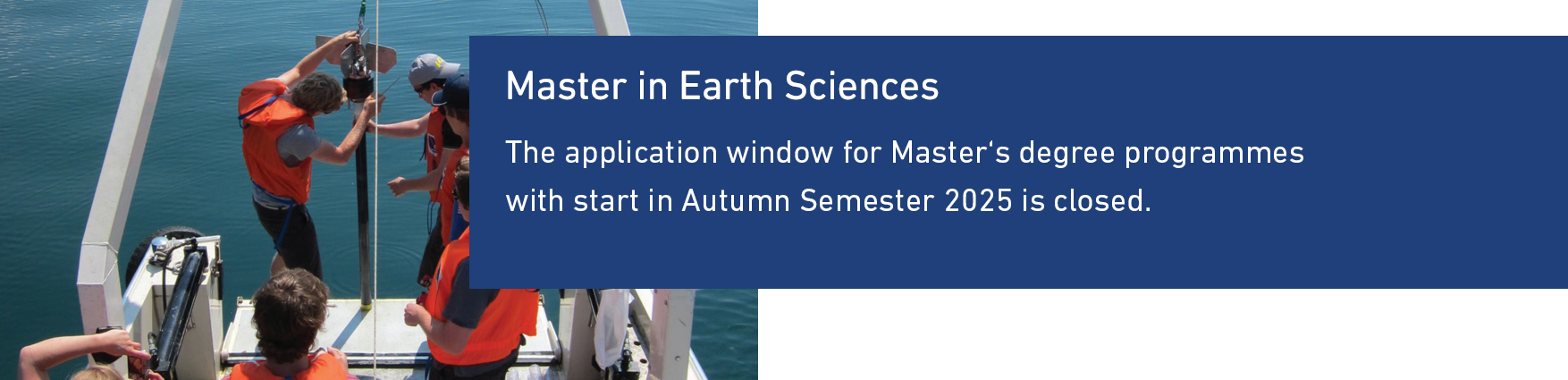 Master in Earth Sciences