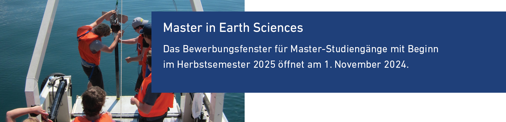 Master in Earth Sciences