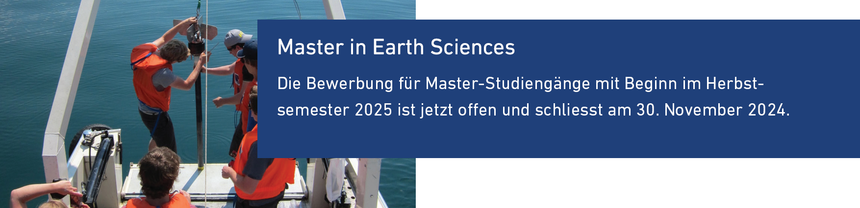 Master in Earth Sciences